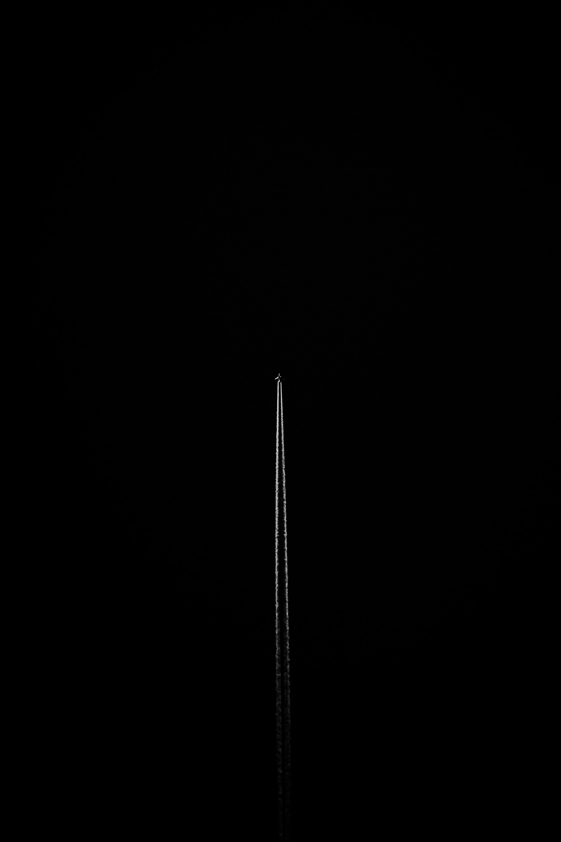 white light on black background