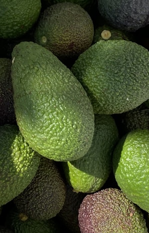 green and purple round fruits