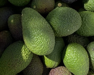 green and purple round fruits