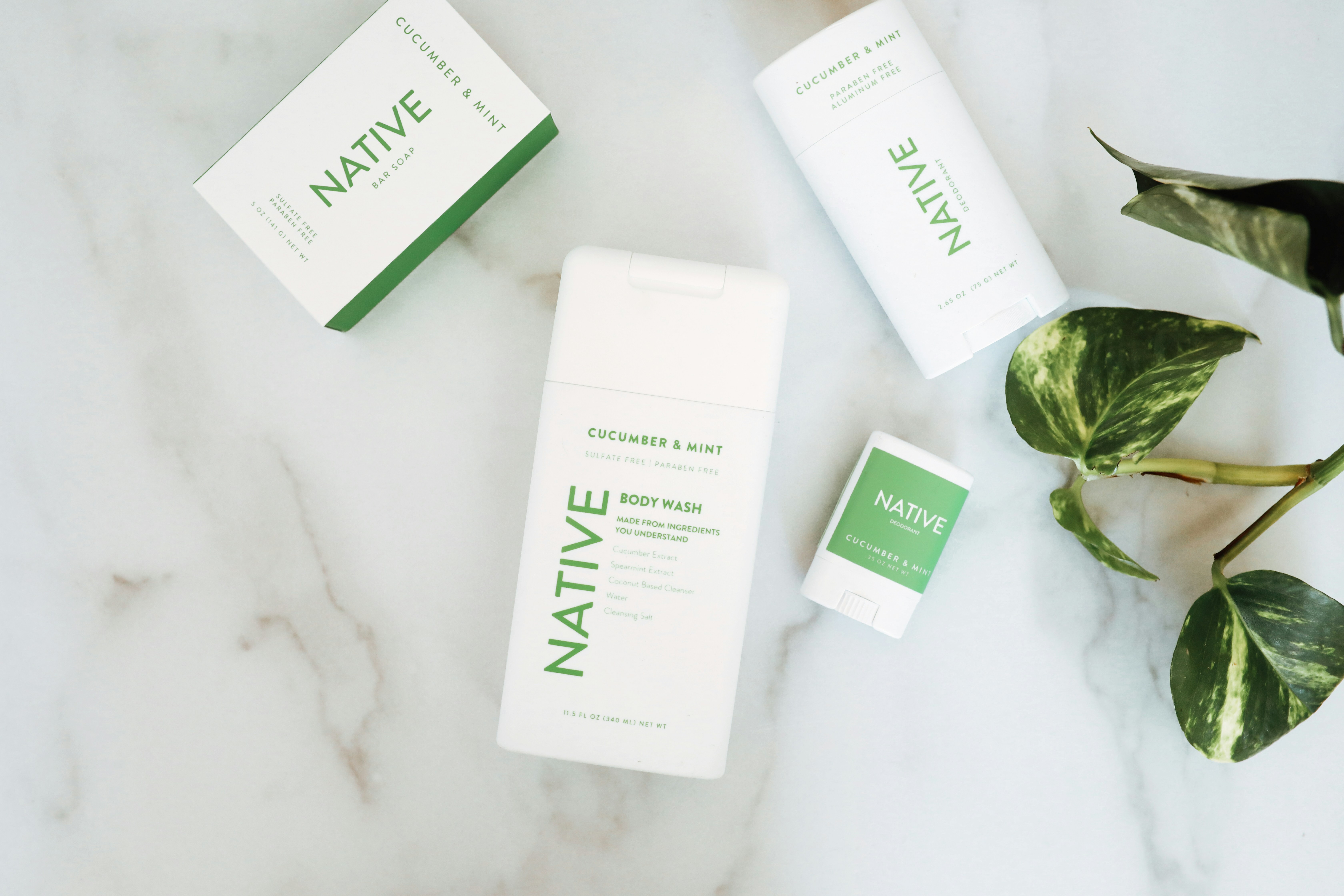 white and green box on white table