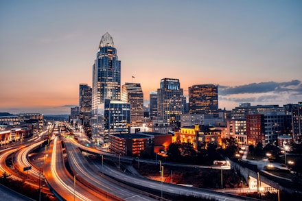 time lapse photography of city during night time