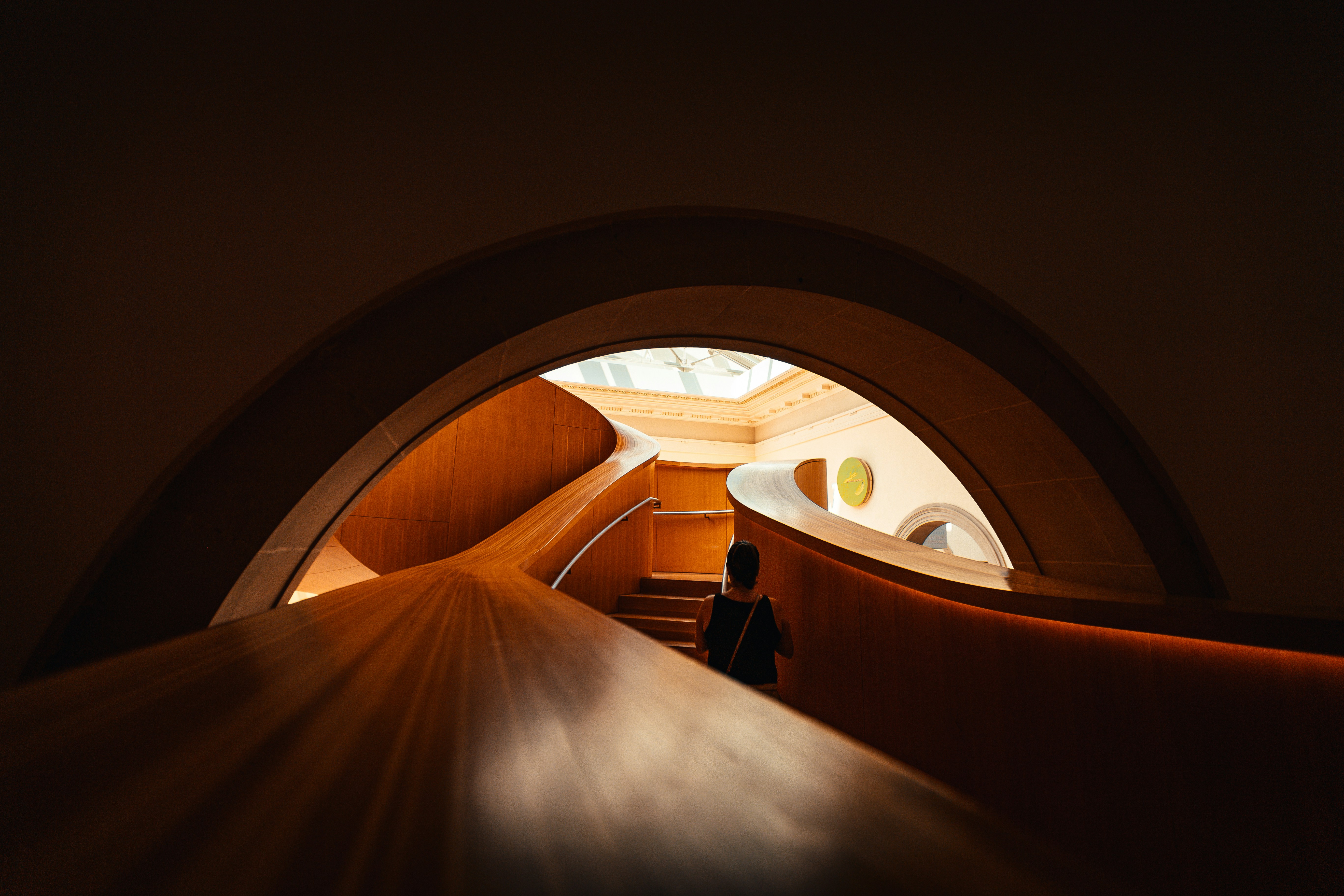 brown wooden chairs inside building