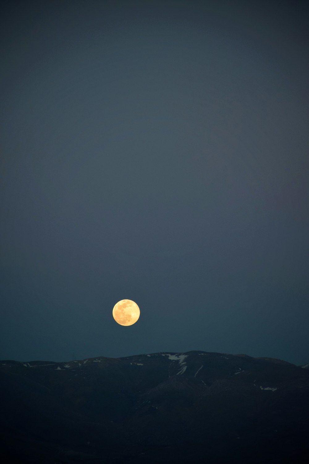 full moon over the mountain