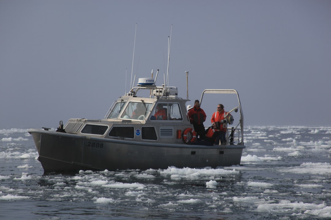 NOAA survey launch north of Point Barrow in the Beaufort Sea. 