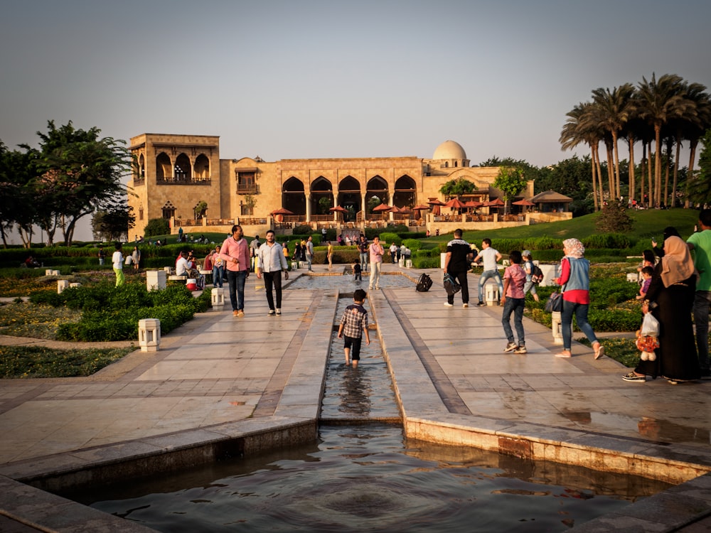 people walking on park during daytime