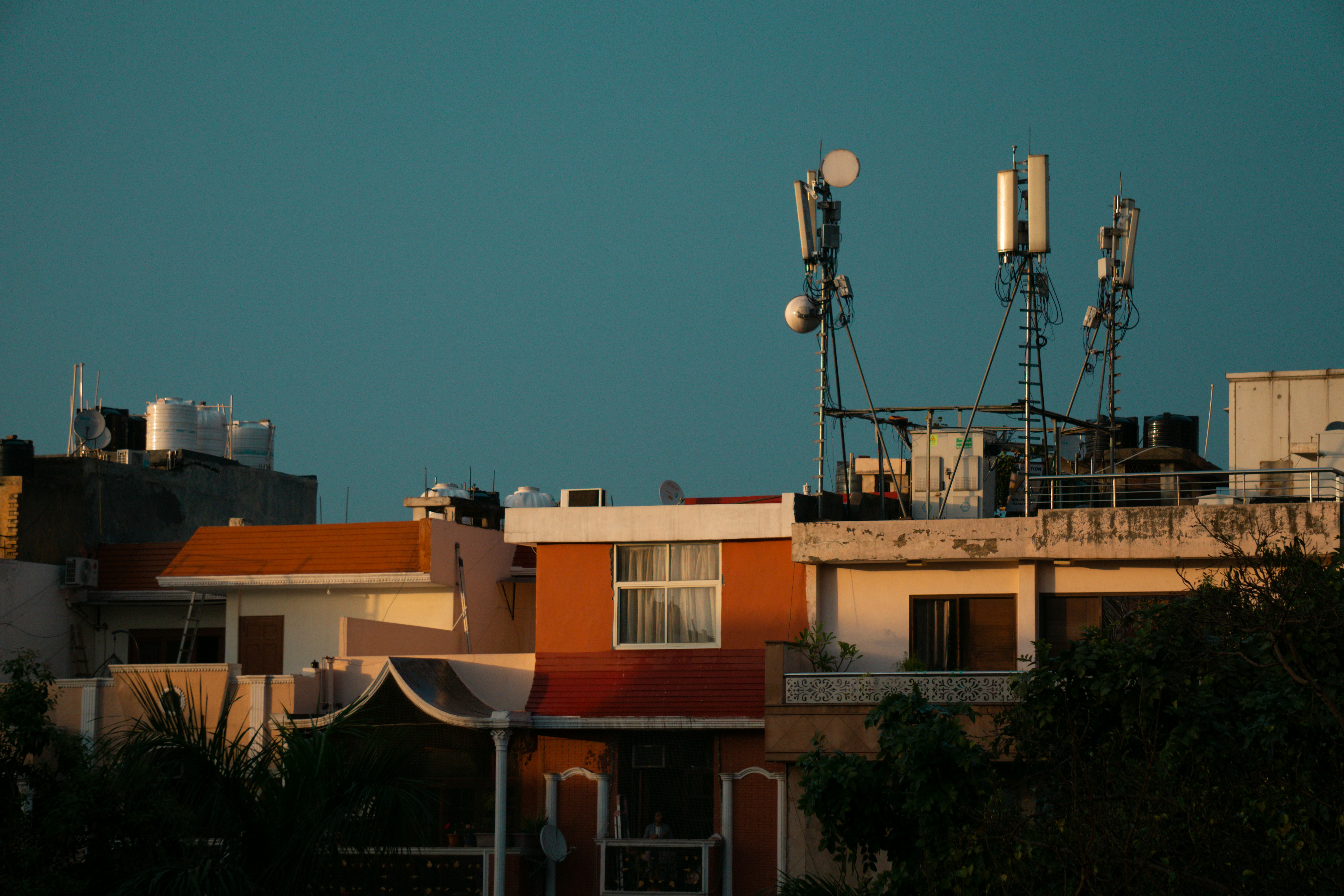 brown concrete building during night time