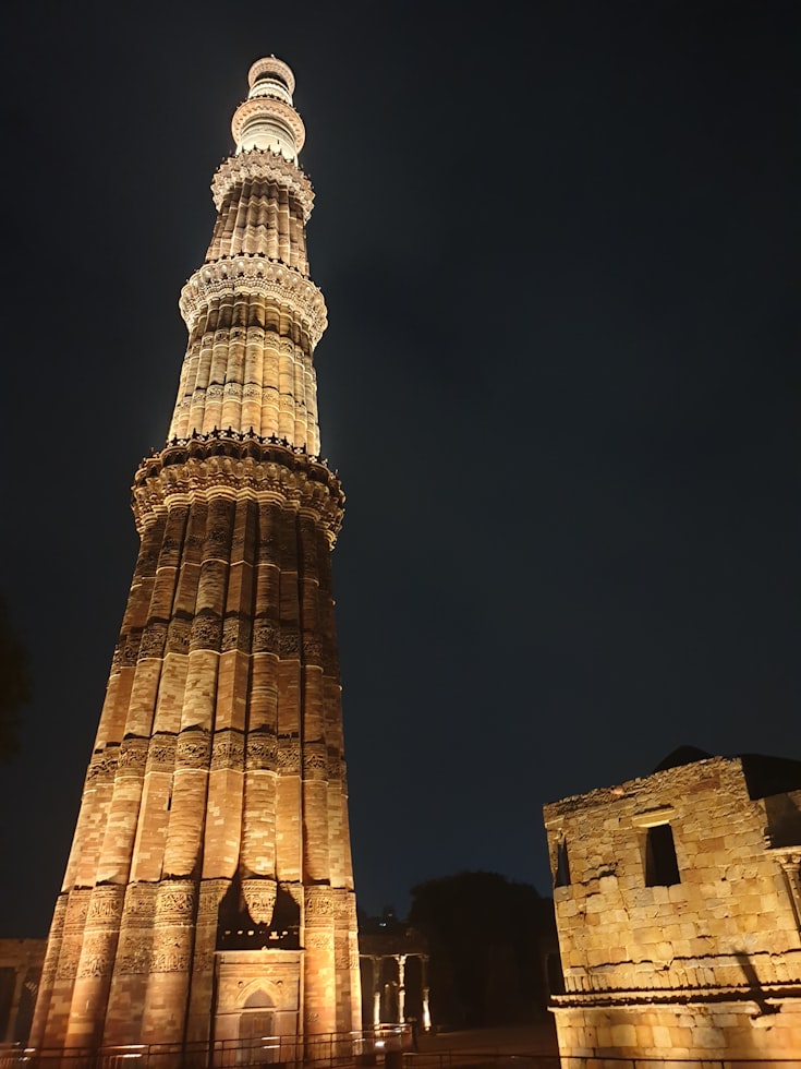 Qutub Minar, Seth Sarai, Mehrauli, New Delhi, Delhi, India