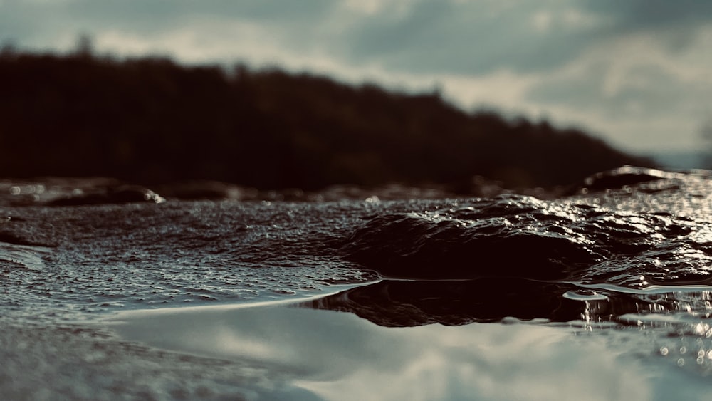 water wave in close up photography