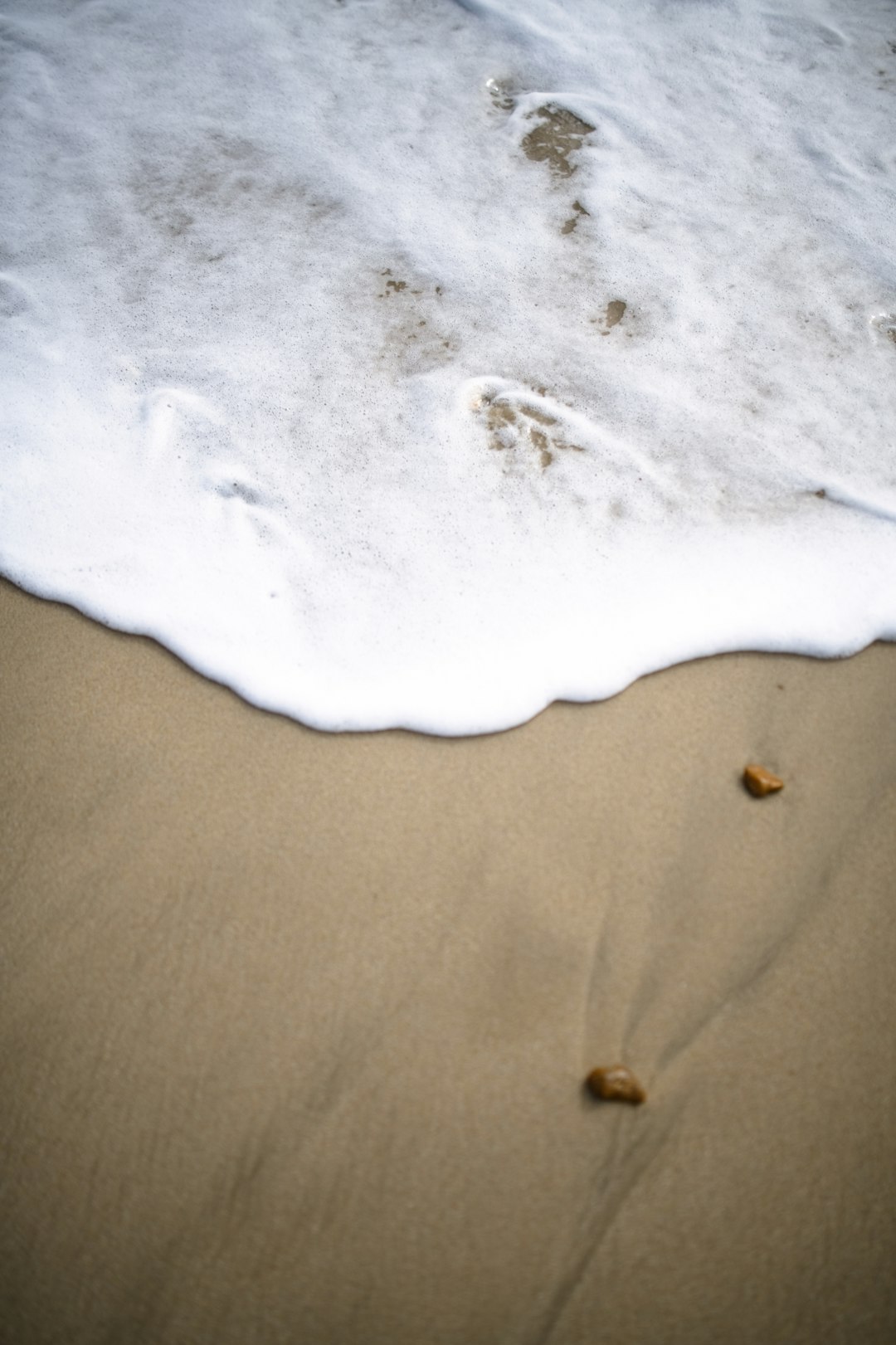 white sand on brown sand