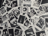 A vibrant collage of shared photos from different users, showcasing moments and memories.