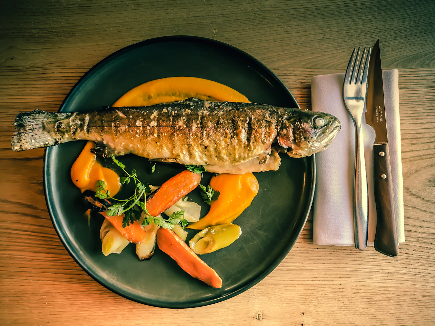 Hudson River shad, brown butter, ramps