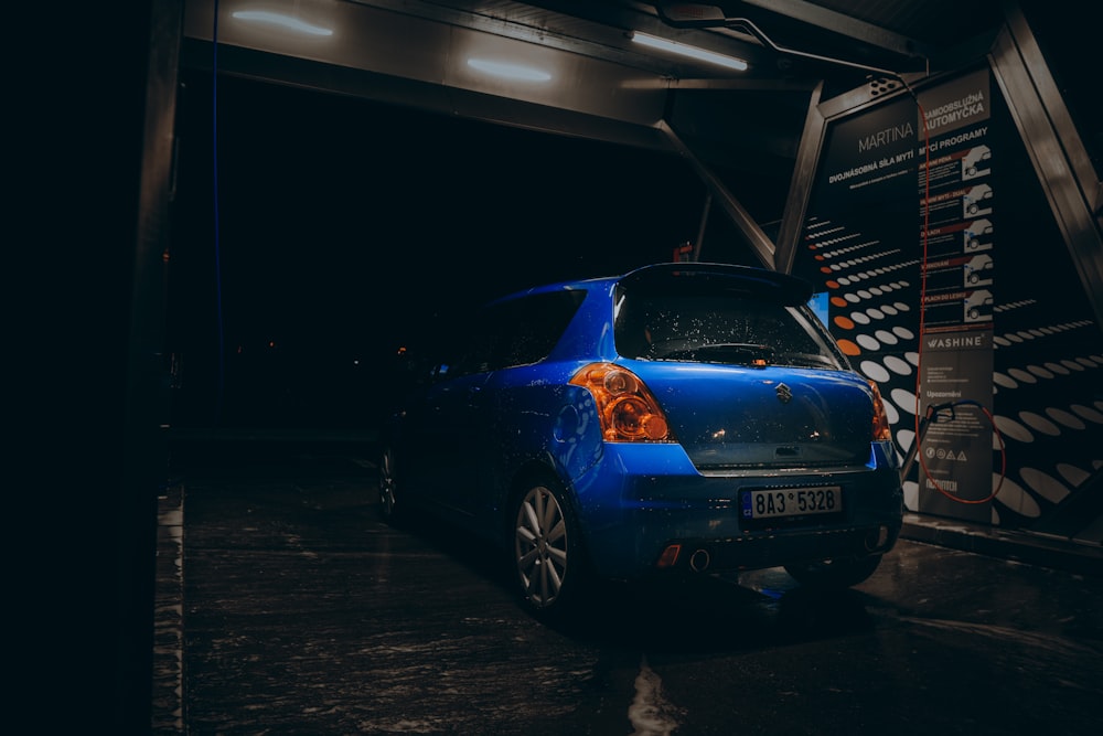 blue bmw m 3 coupe