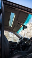black and gray car interior