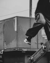 A dynamic shot of a skateboarder mid-trick, capturing the thrill and freedom of the ride.