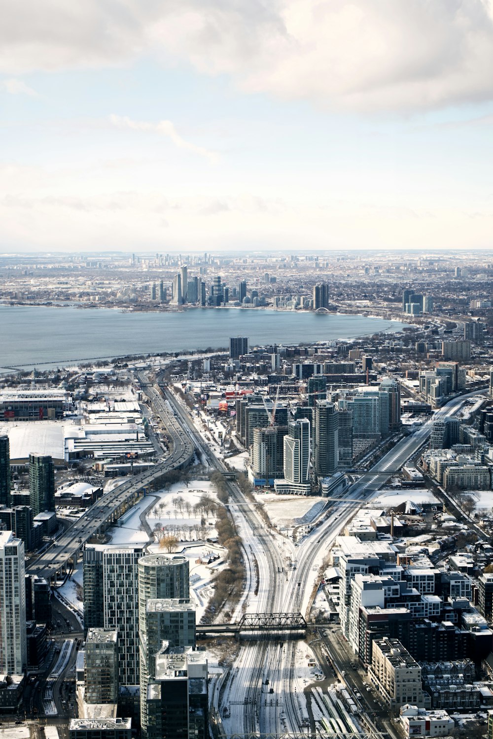 aerial view of city buildings during daytime