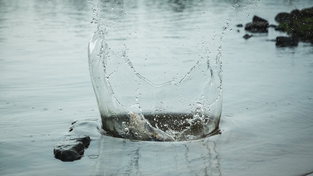 water splash on body of water