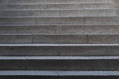 Concrete steps installed with precise alignment and sturdy appearance.