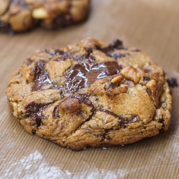 brown cookies on brown wooden table