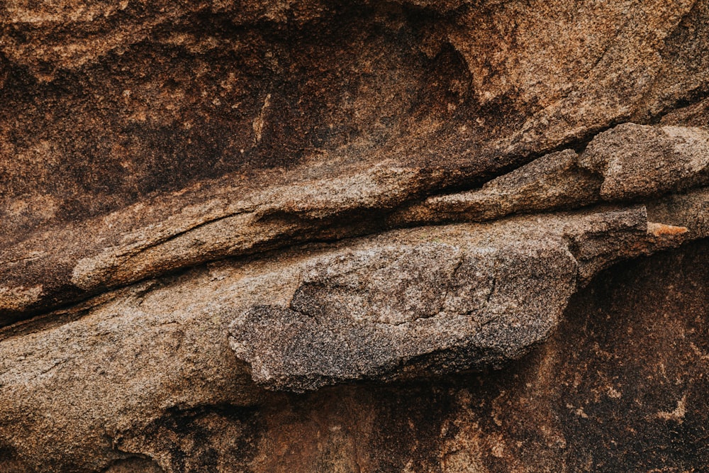 brown and gray rock formation