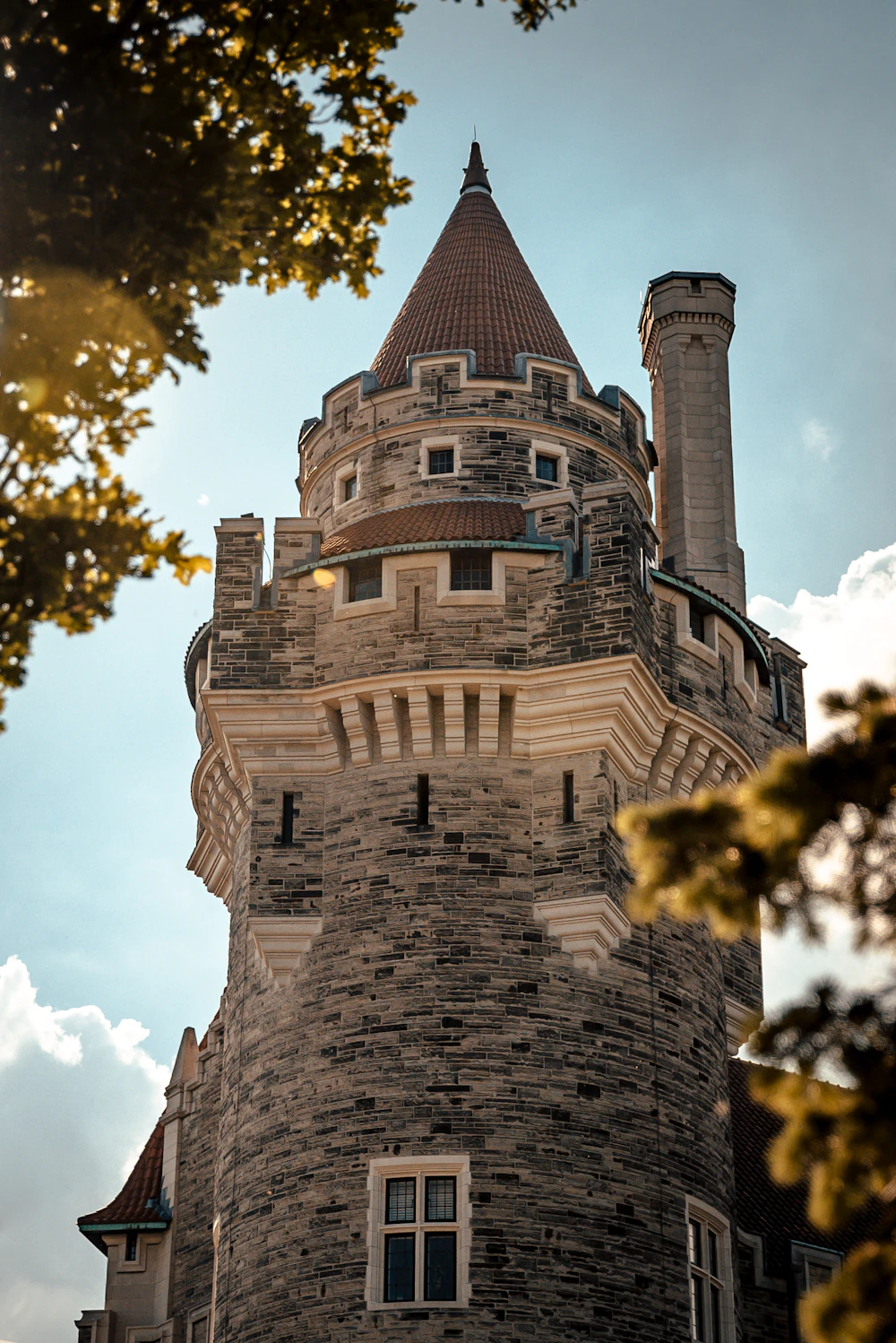 Turret of Casa Loma castle in Toronto