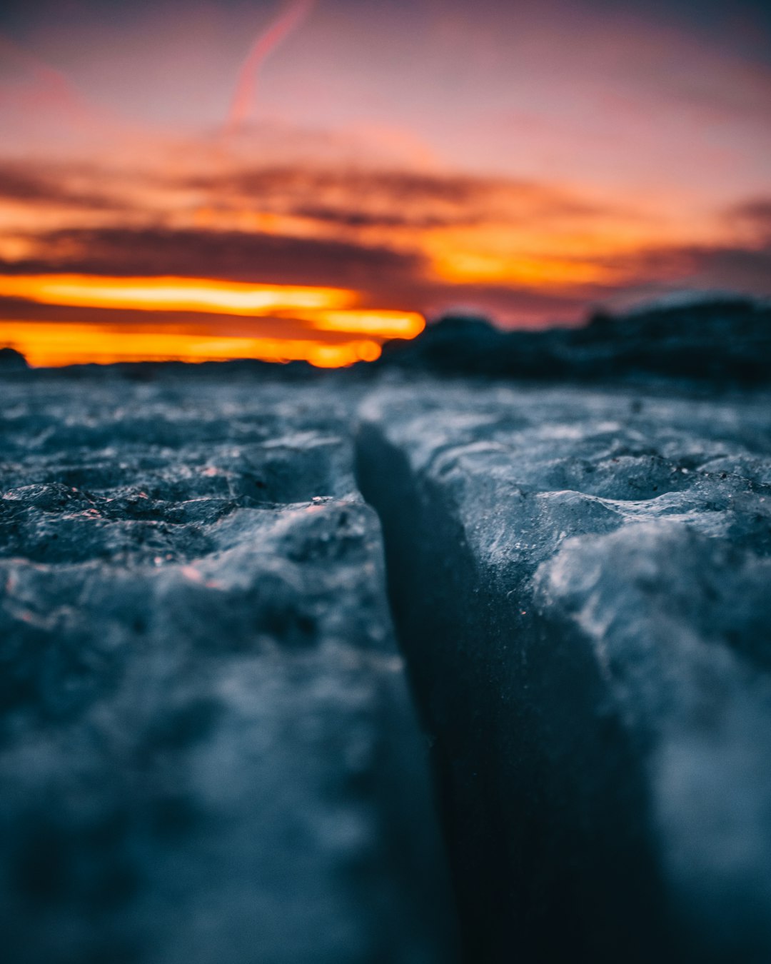 black and white rock formation during sunset