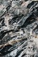 white and black rock formation