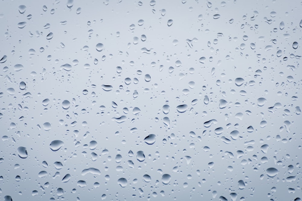 water droplets on clear glass