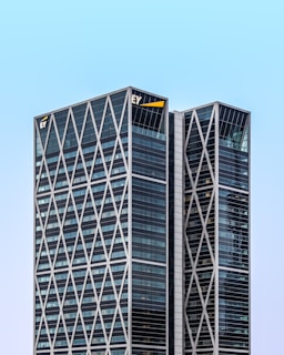 black and white high rise building