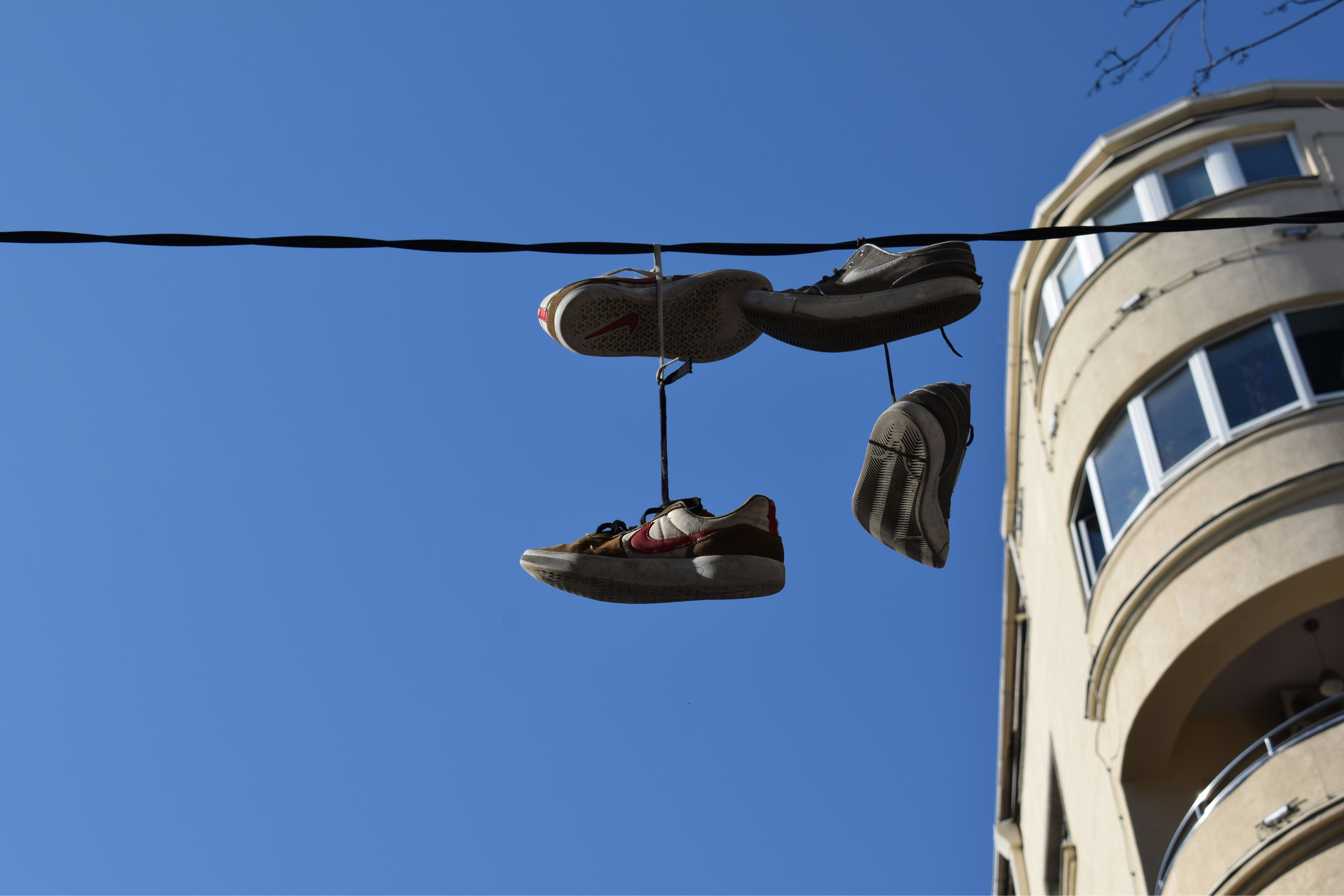 black and red hanging decor