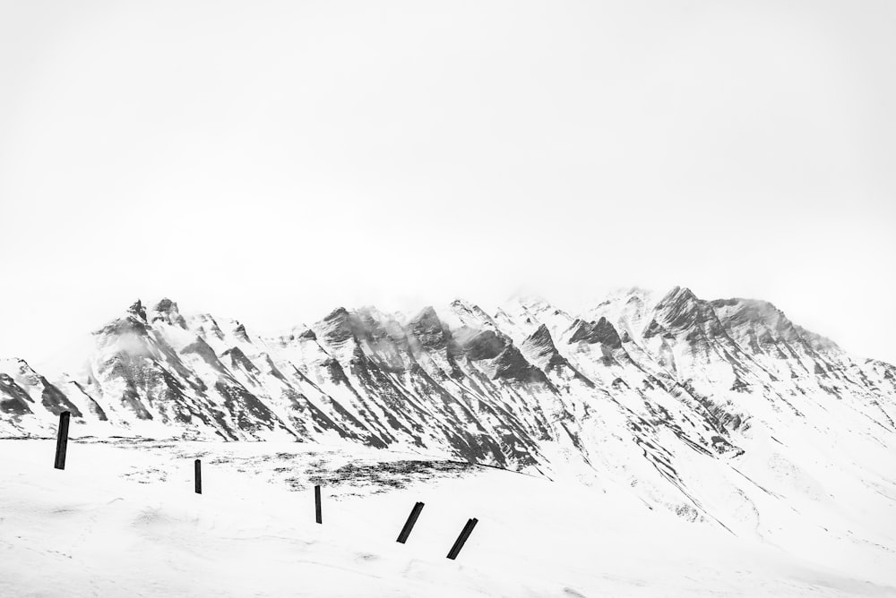 snow covered mountain during daytime