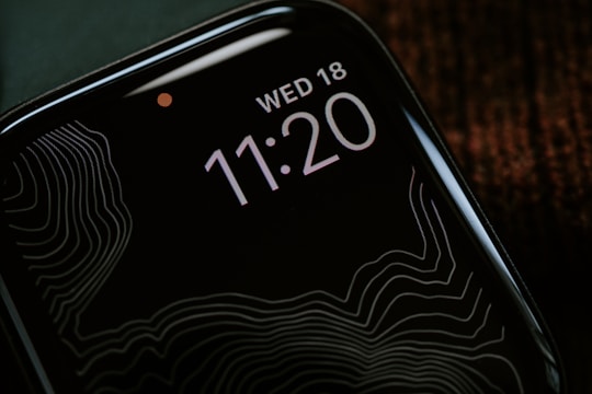 Close-up of a sleek digital timeline interface showing key life moments with subtle gray and black accents.