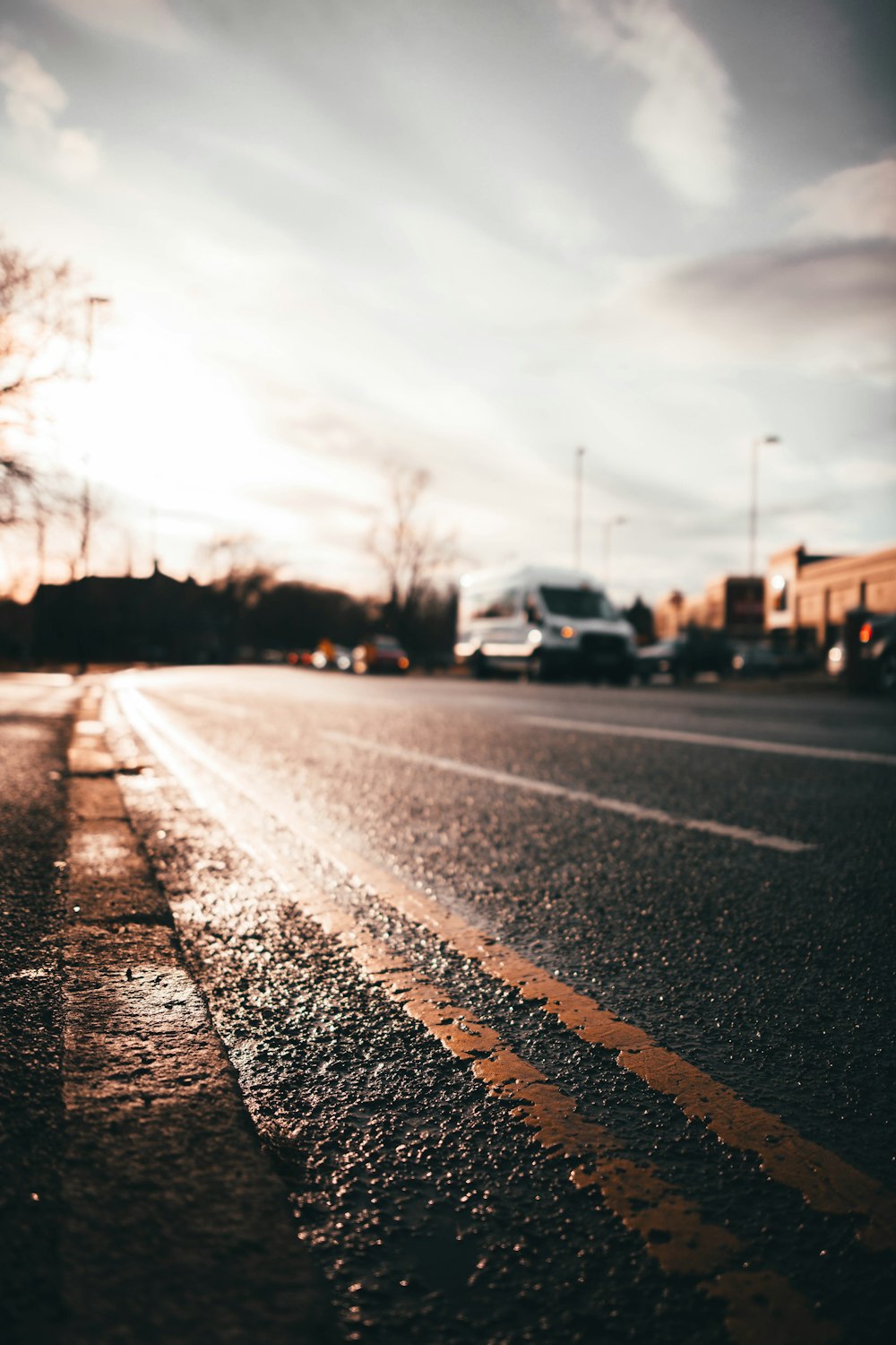 black and white road during daytime