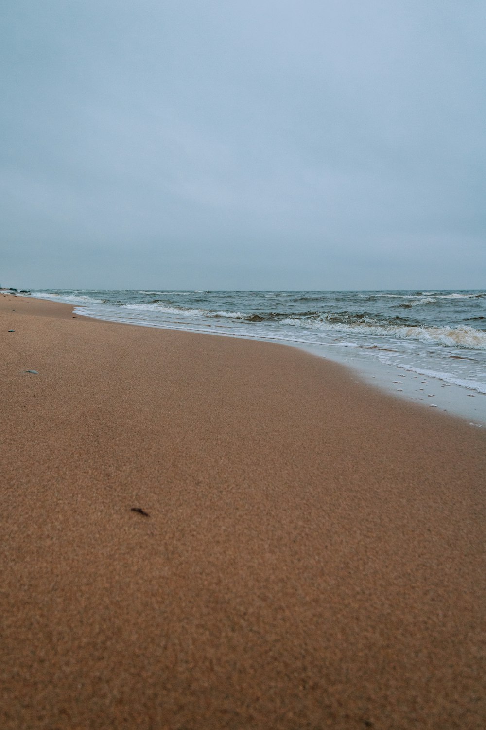 brown sand near body of water during daytime