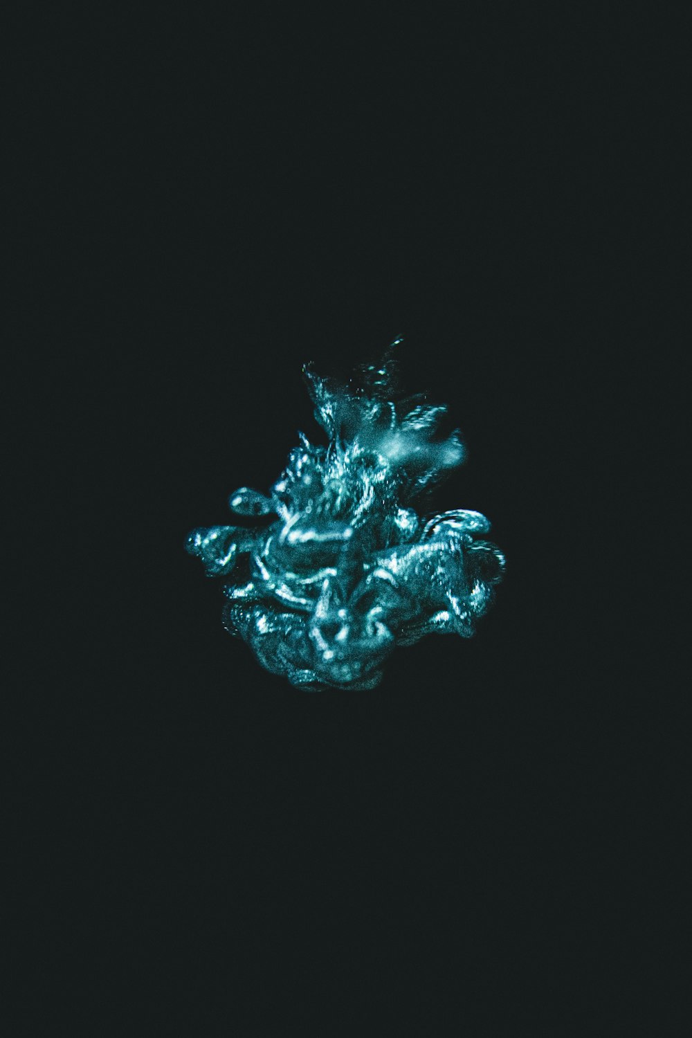 blue smoke on black background