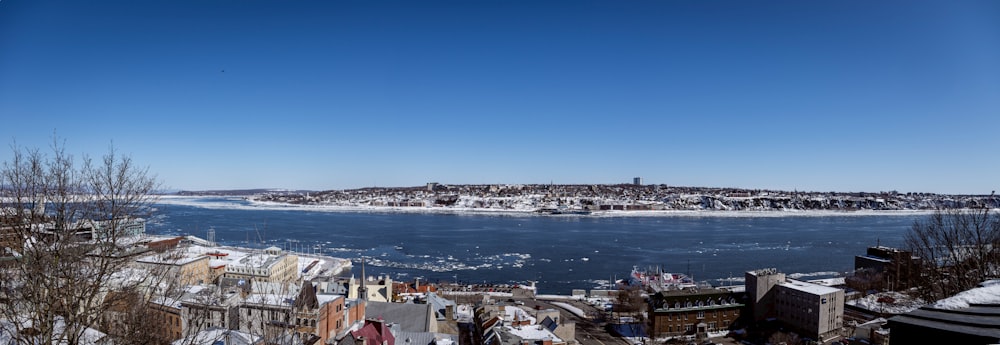 houses near sea under blue sky during daytime