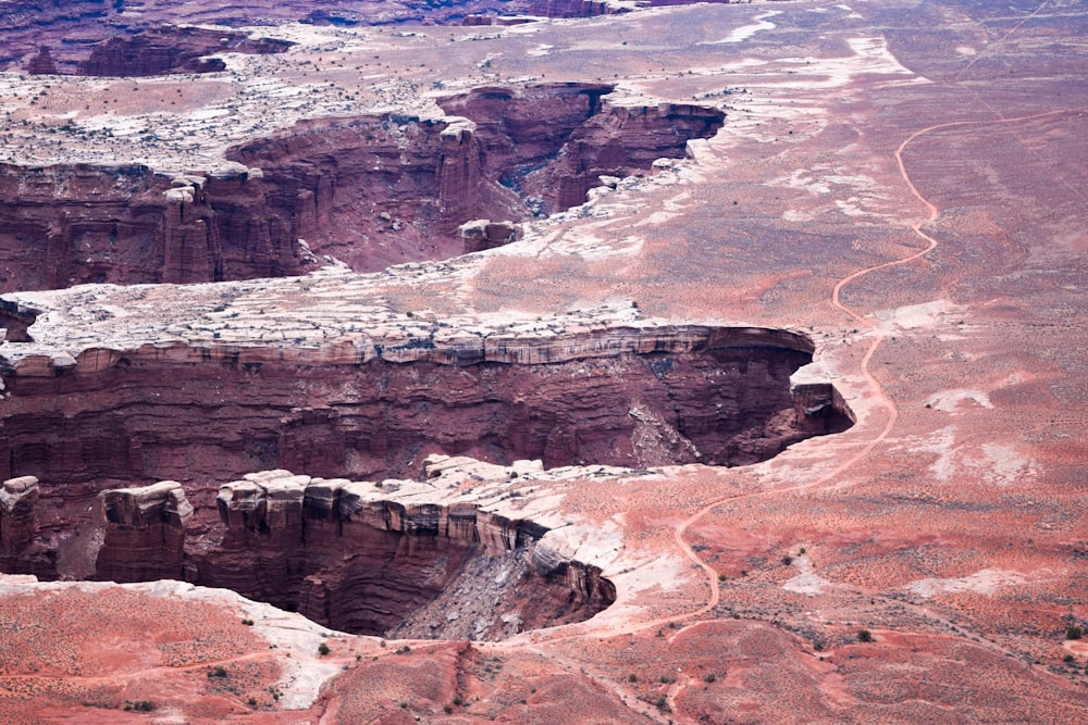 brown and gray rock formation