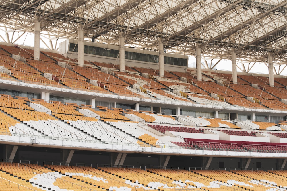 a large empty stadium filled with lots of seats