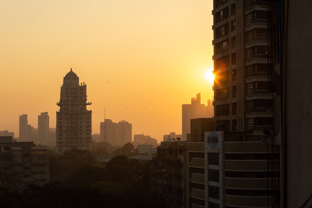 city skyline during golden hour