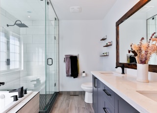 white ceramic sink near white ceramic sink