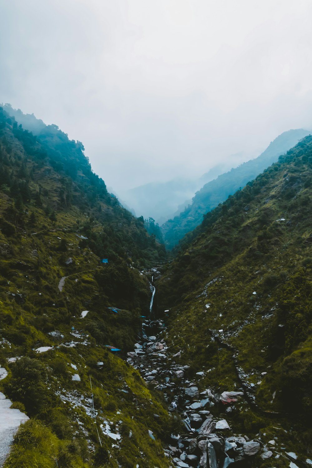 green mountains with river during daytime