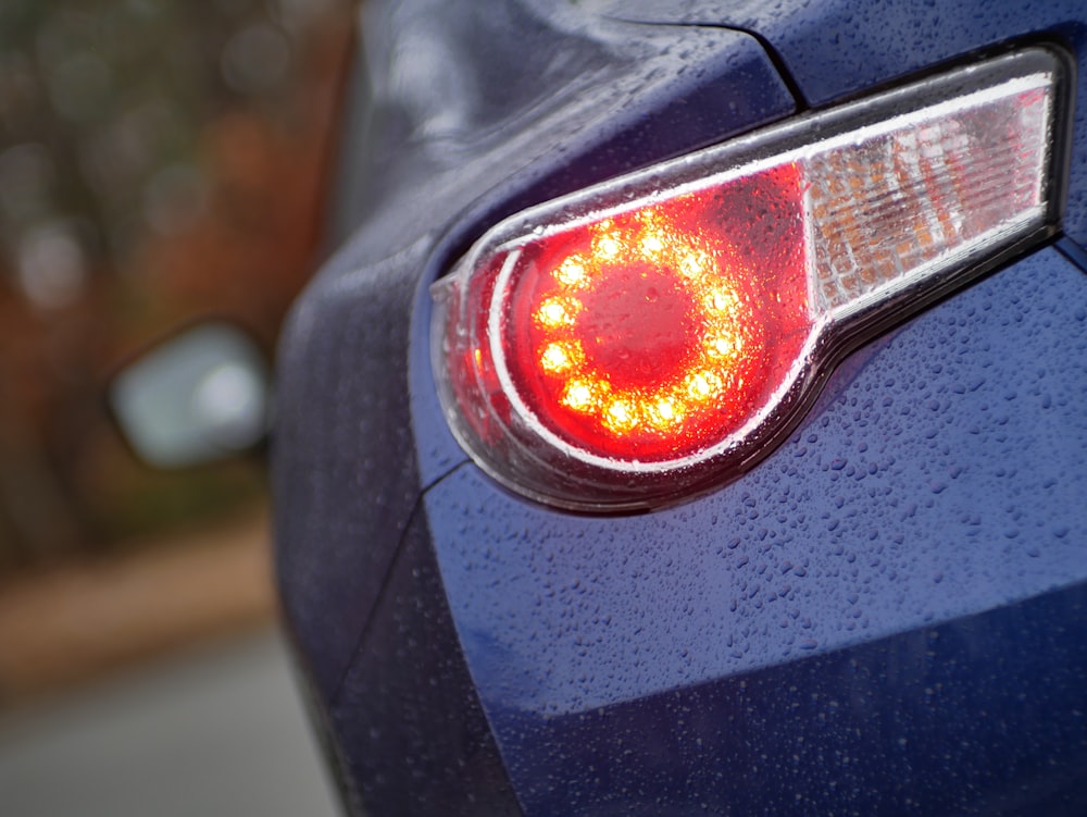 red and black car light