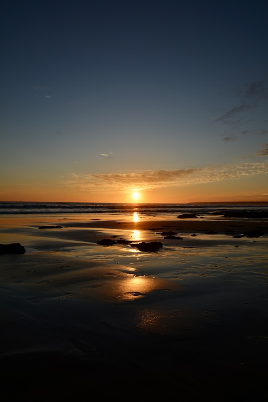 body of water during sunset in Albufeira Portugal