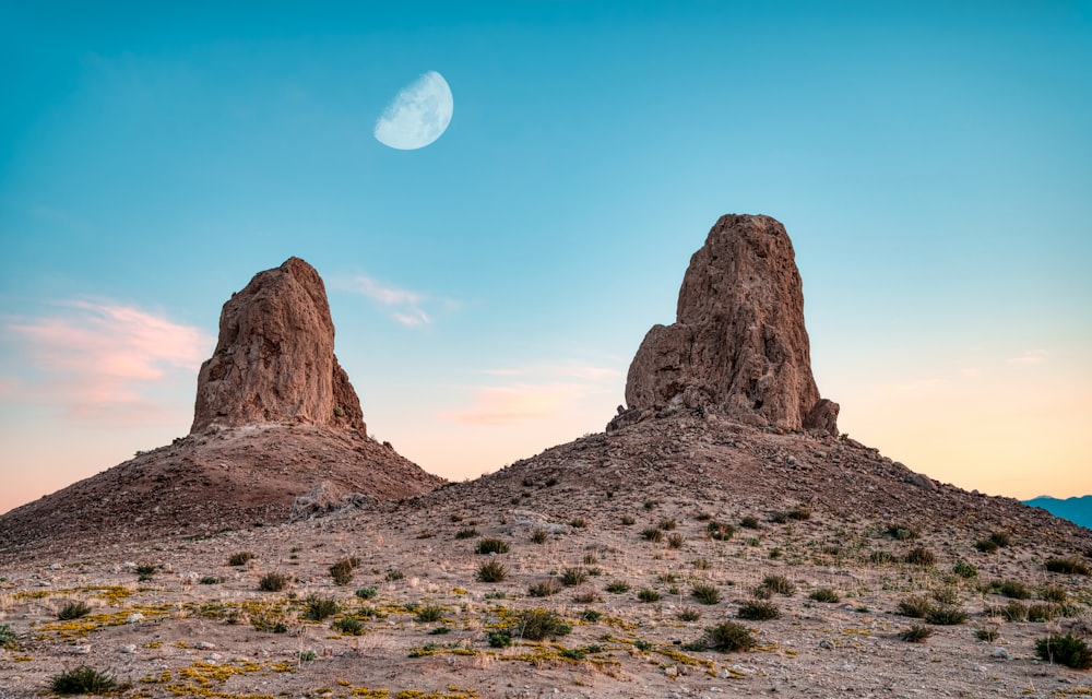 brown rock formation under blue sky during daytime