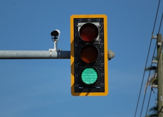 traffic light with red light