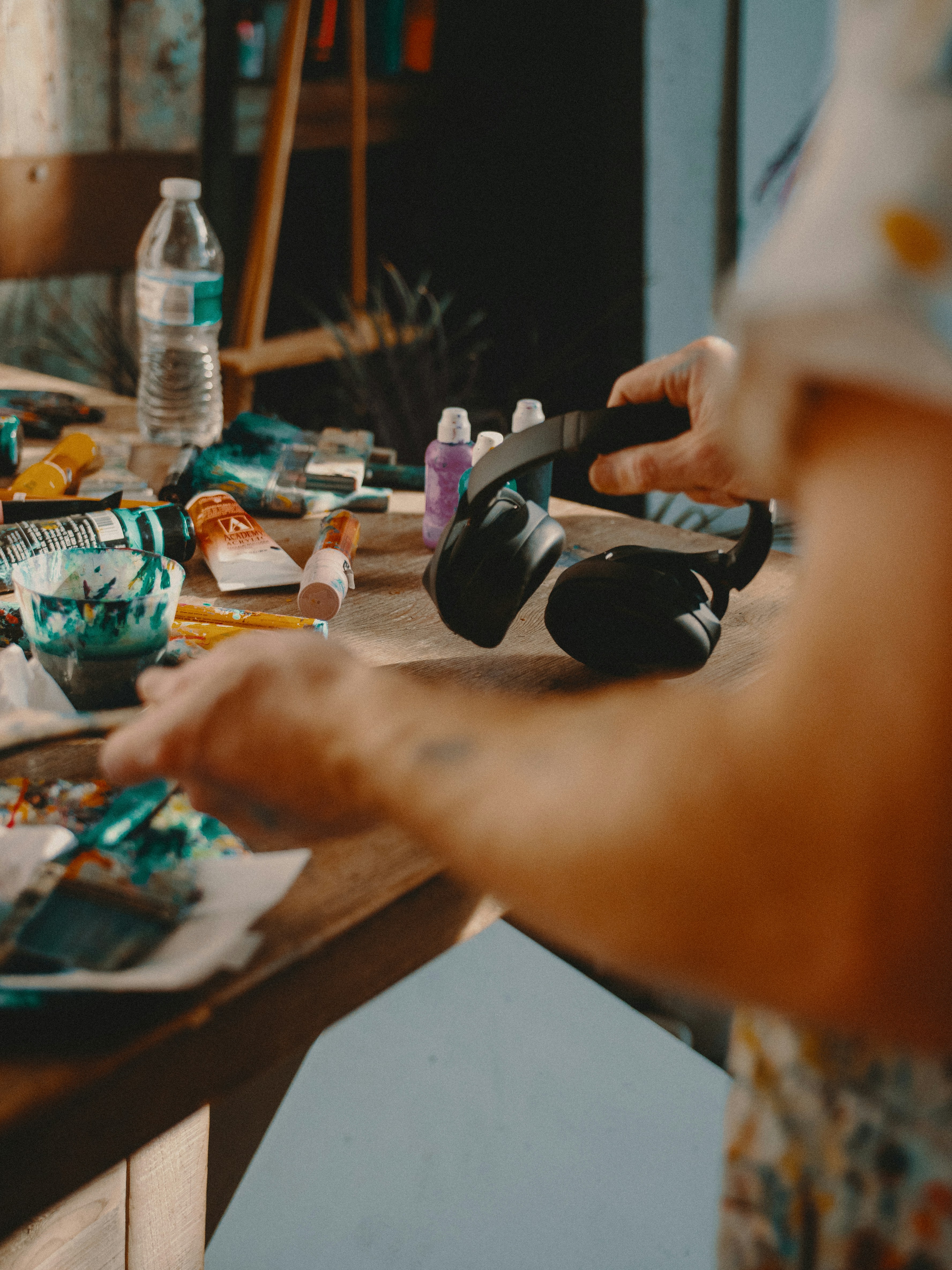 person holding black plastic tool