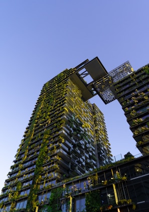 A solar-powered smart building in Singapore integrated with advanced BMS technology.