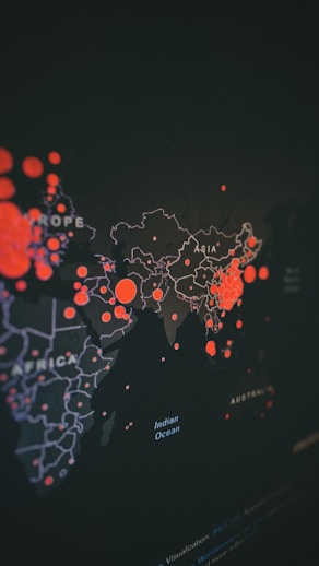 red and blue heart illustration