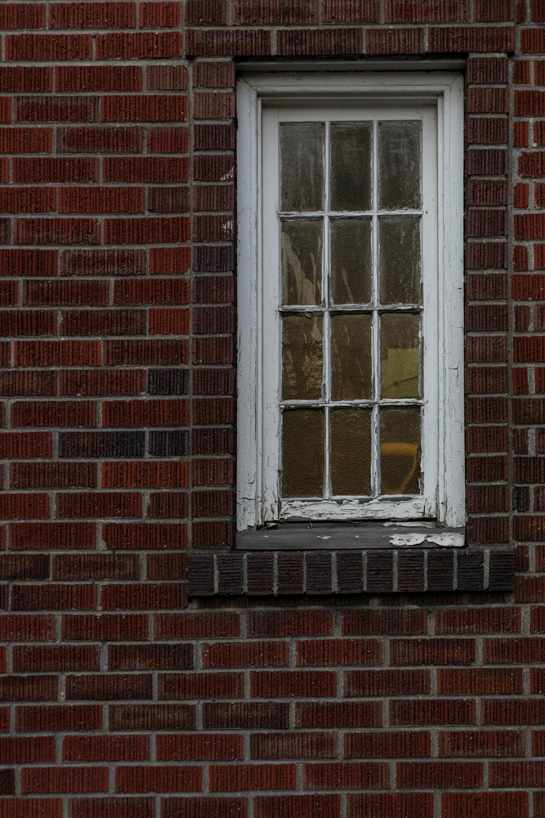 white wooden framed glass window