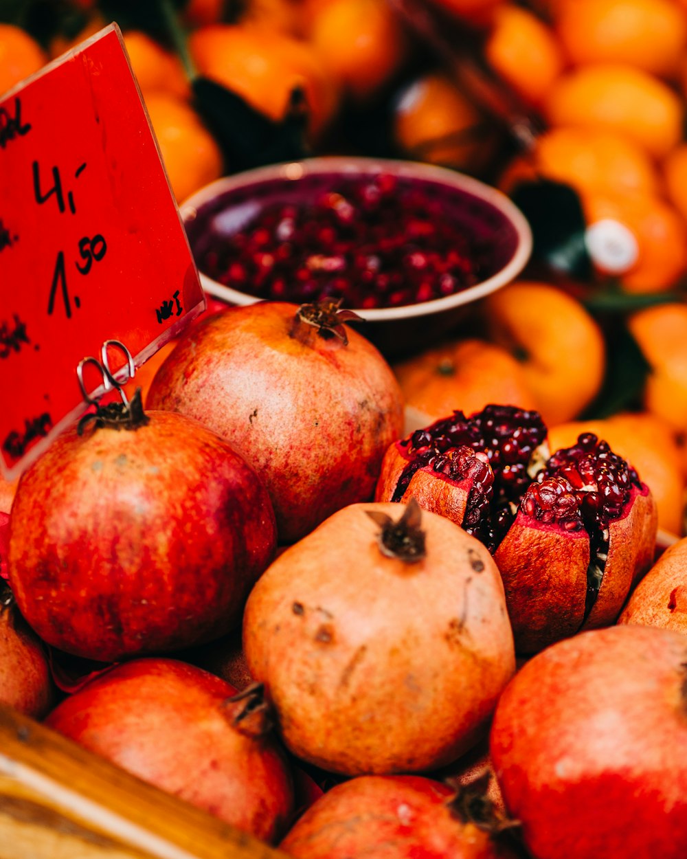 red apple fruit on yellow table