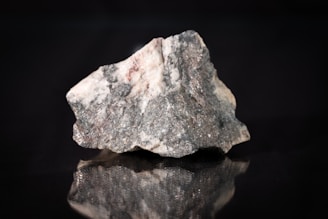 brown and gray stone fragment